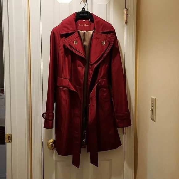 Calvin Klein Trench Coat NWOT - Picture 3 of 8